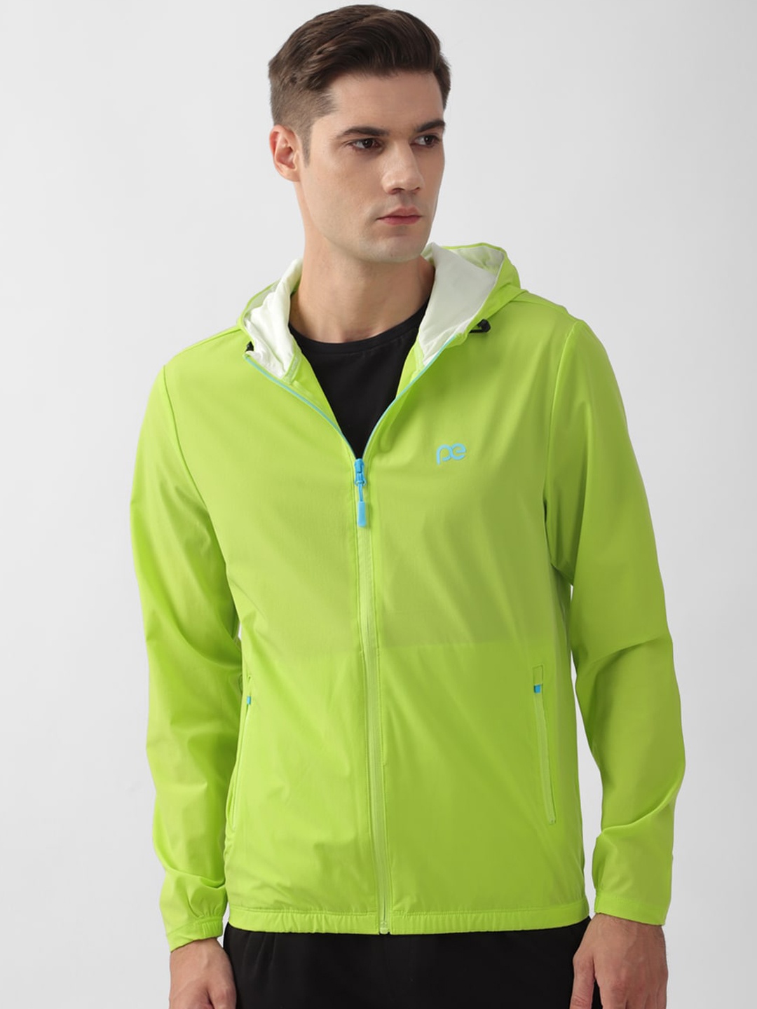 

Peter England Casuals Hooded Tailored Jacket, Green