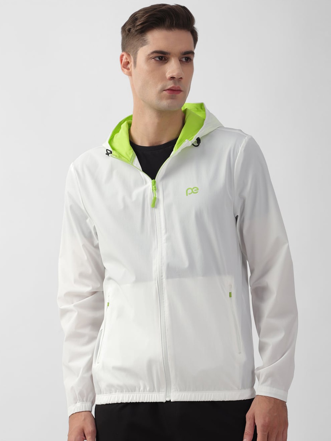 

Peter England Casuals Hooded Tailored Jacket, White