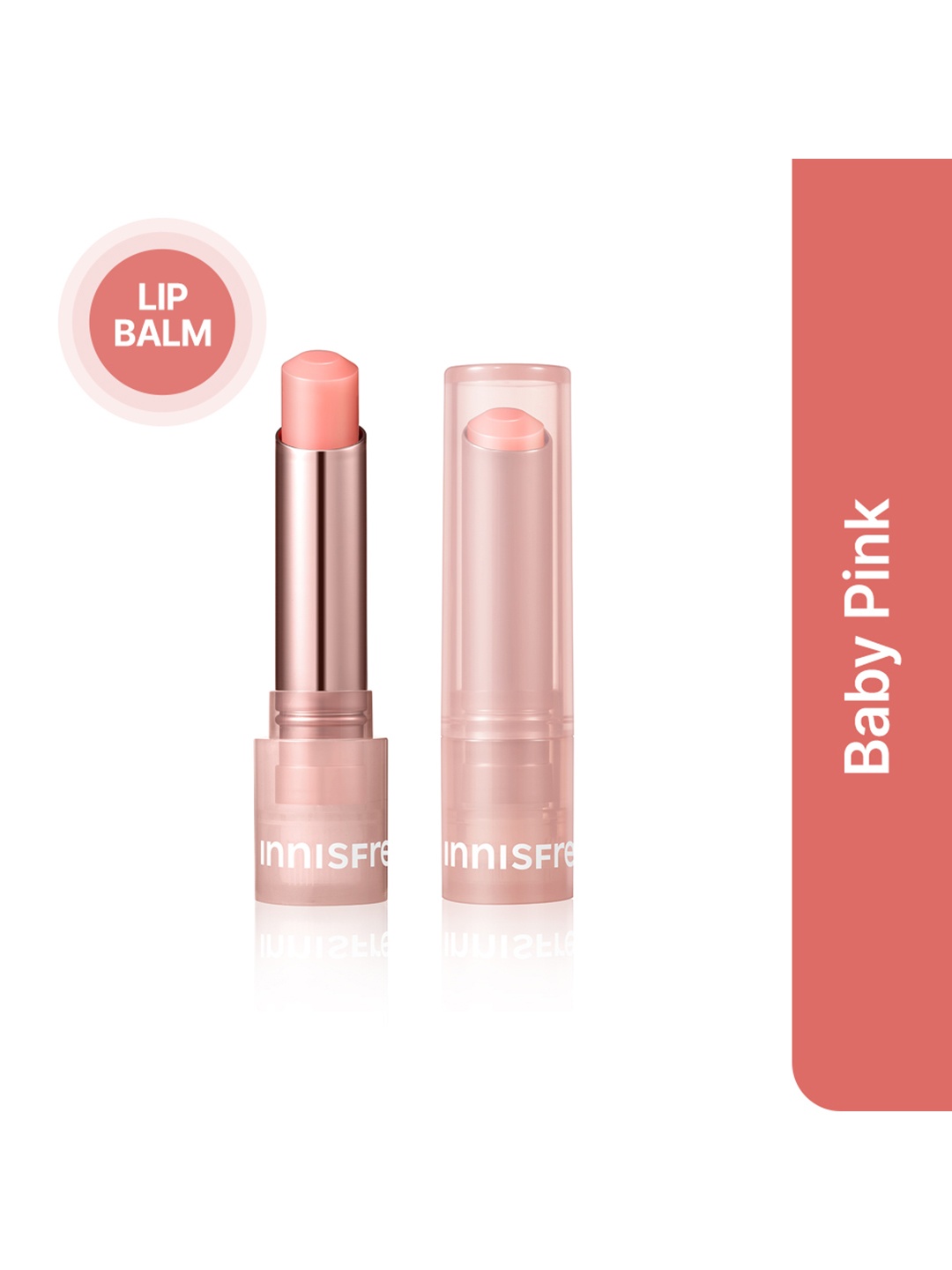 

Innisfree Dewy Tint Lip Balm with Jeju Camelia Seed Oil & Hyaluronic Acid - Baby Pink 1