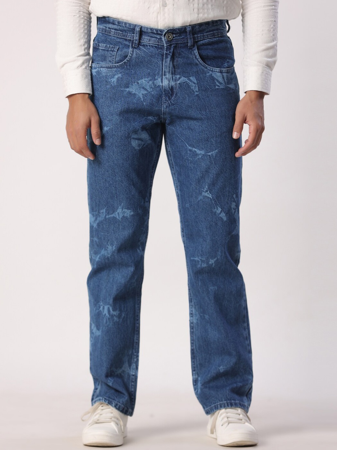 

Tistabene Men Comfort Straight Fit Light Fade Stretchable Jeans, Blue