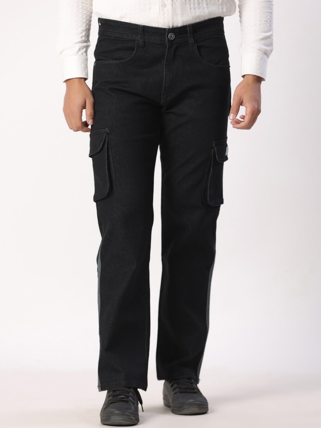 

Tistabene Men Comfort Straight Fit Stretchable Jeans, Black
