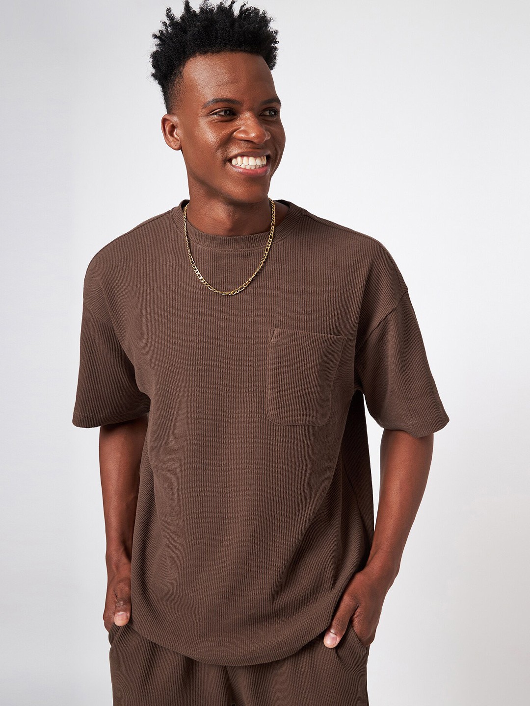 

CAVA Round Neck Cotton T-shirt, Brown