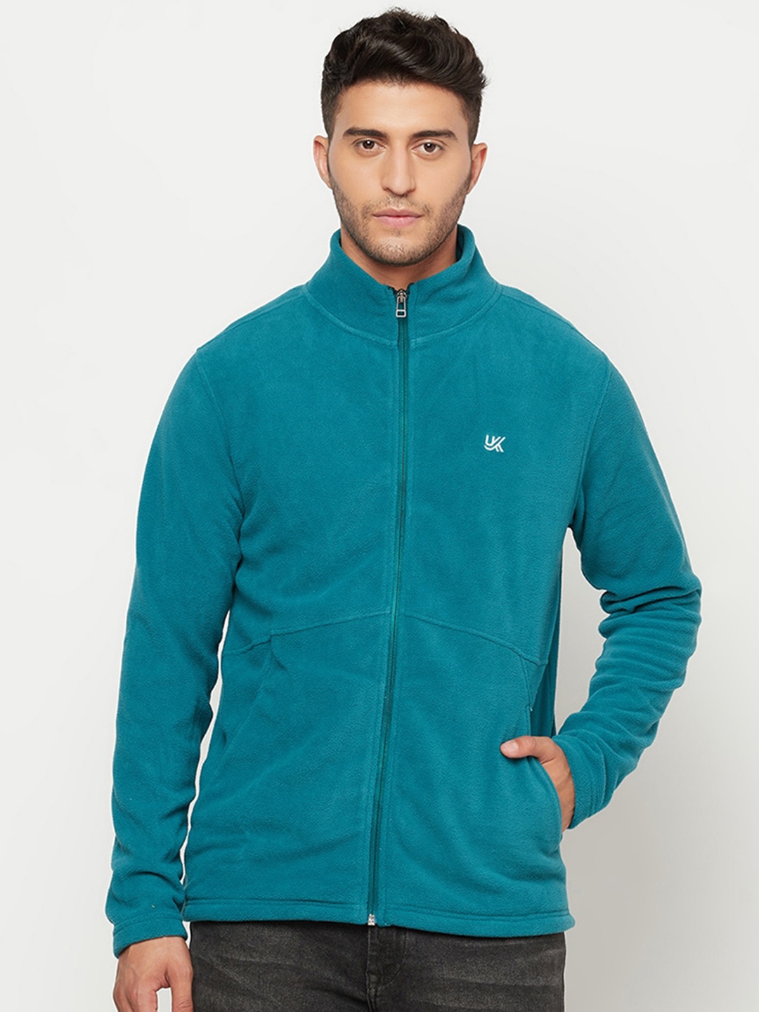 

URKNIT Lightweight Fleece Sporty Jacket, Green