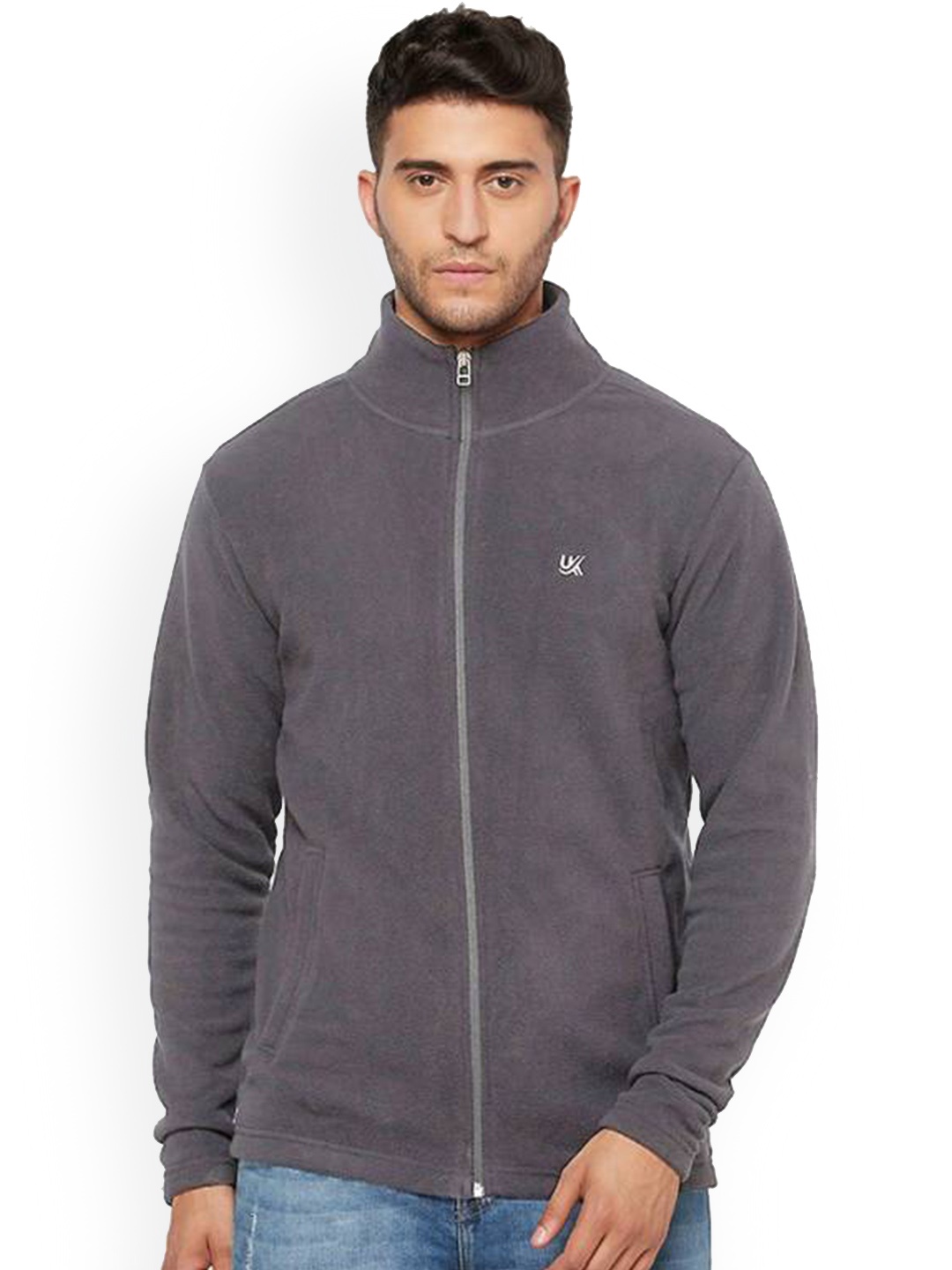 

URKNIT Lightweight Open Front Jacket, Grey