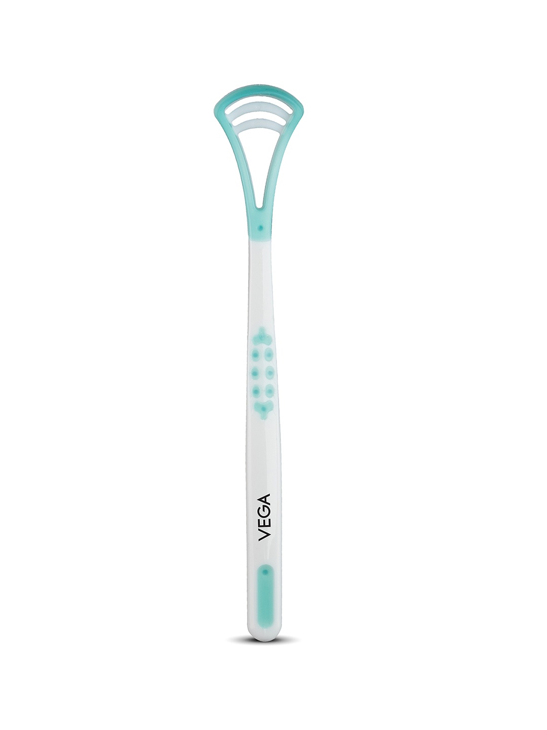 

VEGA TCP-01 EasyGlide Tongue Cleaner Scraper with Perfect Grip - Turquoise Blue & White