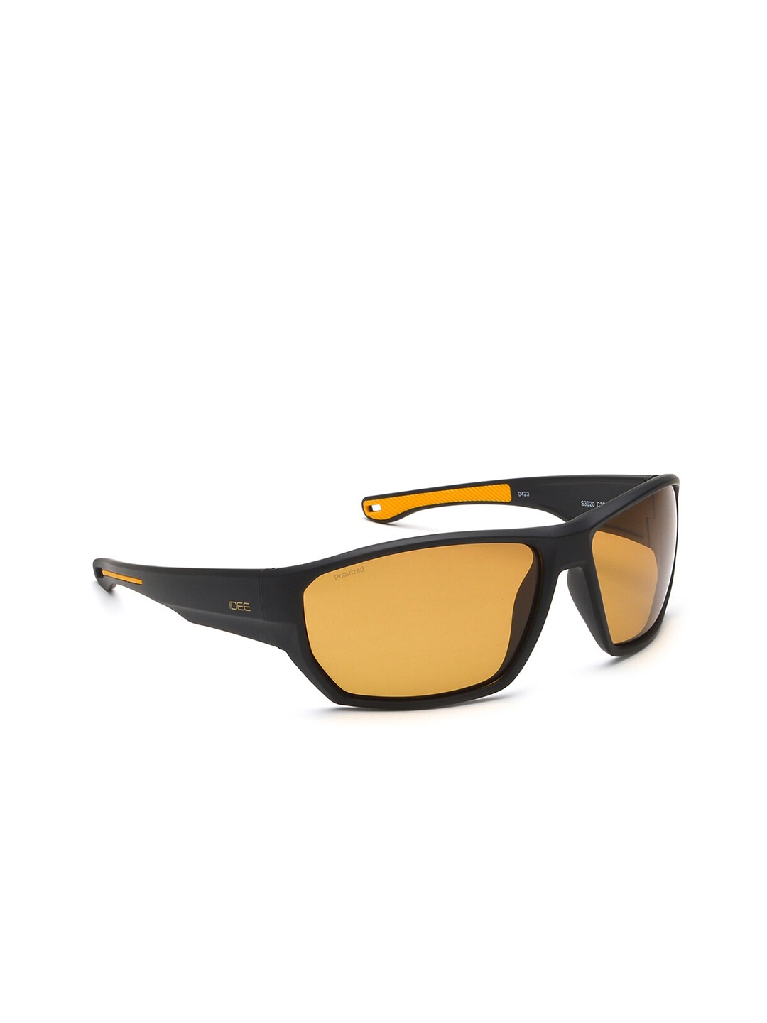 

IDEE Men Square Sunglasses with UV Protected Lens-IDS3020C2PSG, Yellow