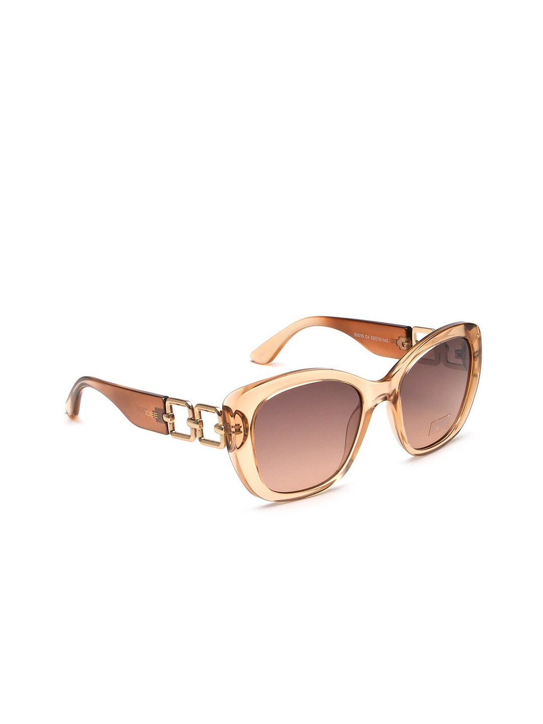 

IDEE Women Butterfly Sunglasses with UV Protected Lens IDS3015C4SG, Brown