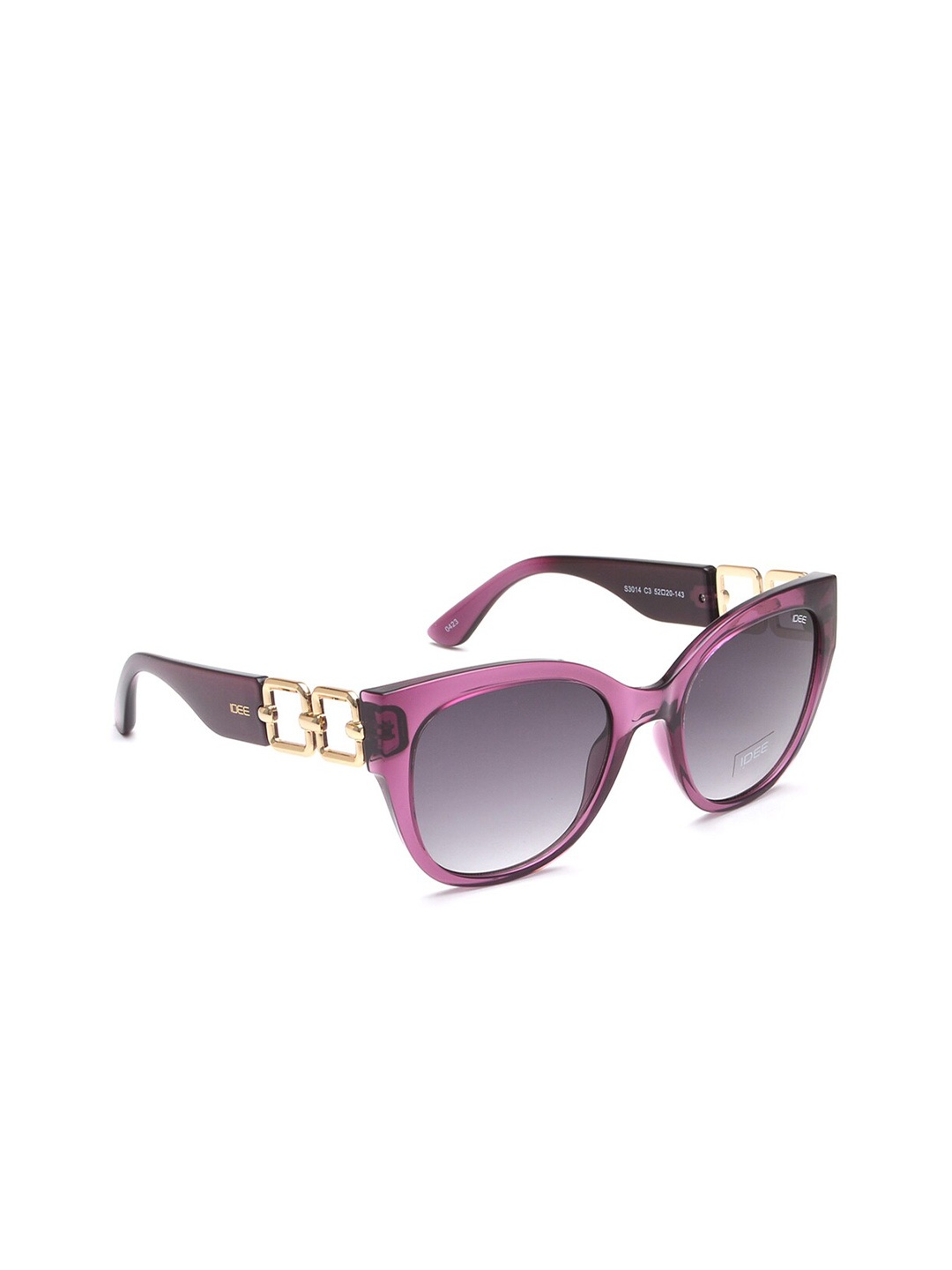 

IDEE Women Butterfly Sunglasses with UV Protected Lens IDS3014C3SG, Grey
