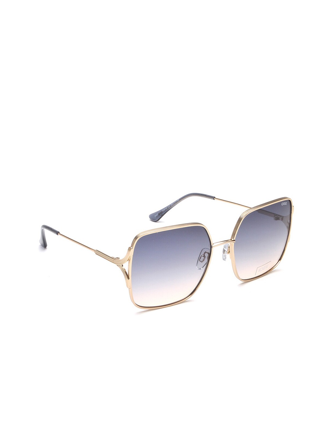 

IDEE Women Square Sunglasses with UV Protected Lens IDS3012C3SG, Blue