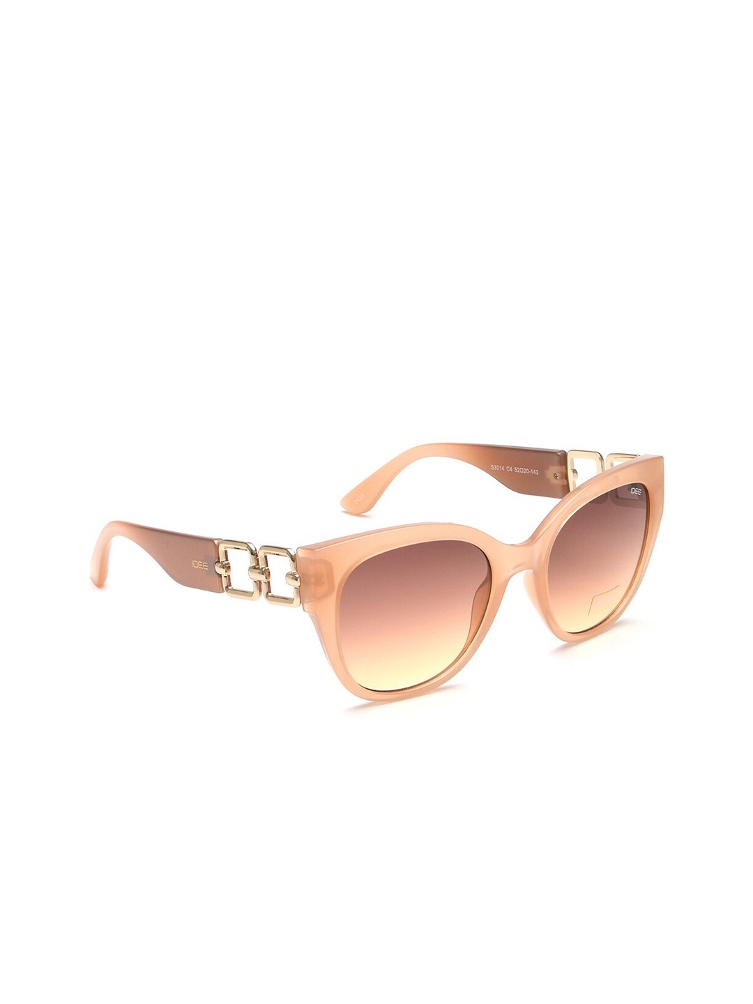 

IDEE Women Cateye Sunglasses with UV Protected Lens IDS3014C4SG, Brown