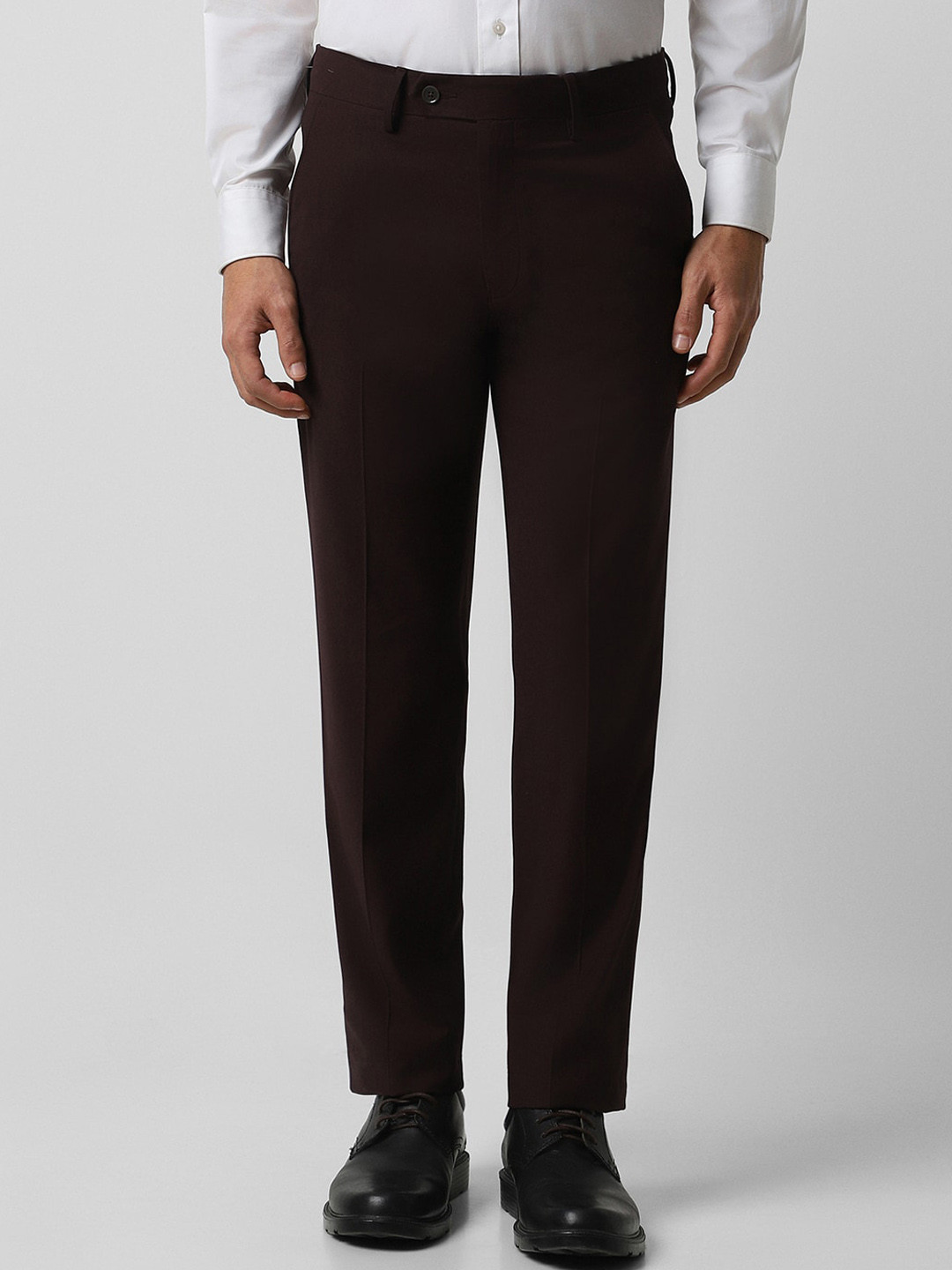 

Van Heusen Men Brown Slim Fit Formal Trousers