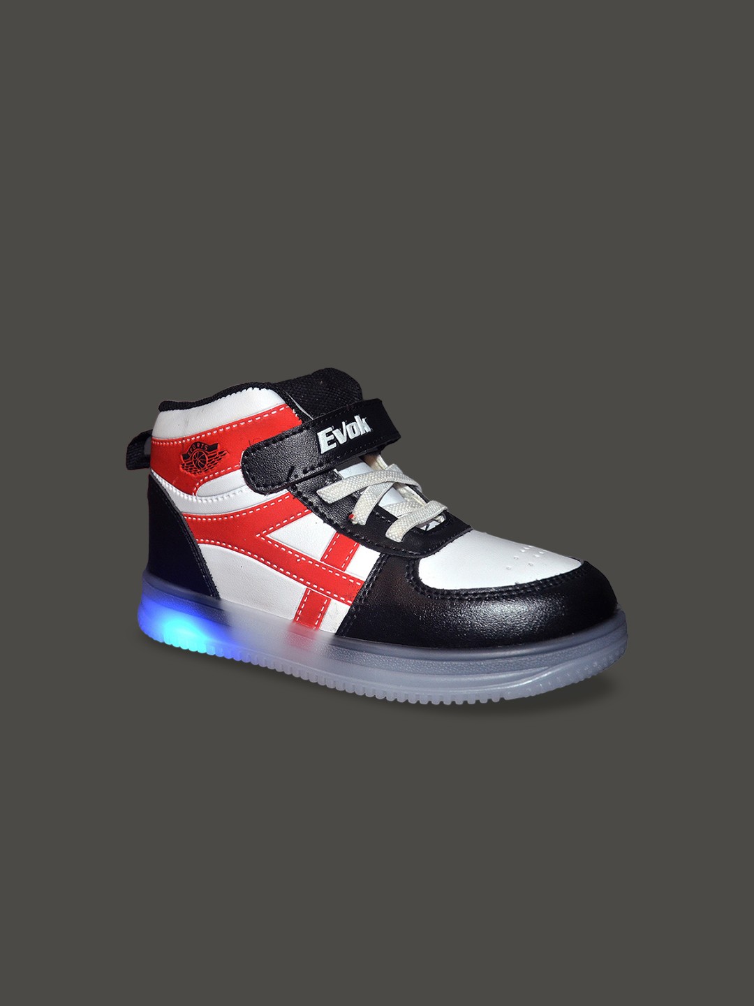 

BAESD Kids Colourblocked LED Mid-Top Sneakers, Black