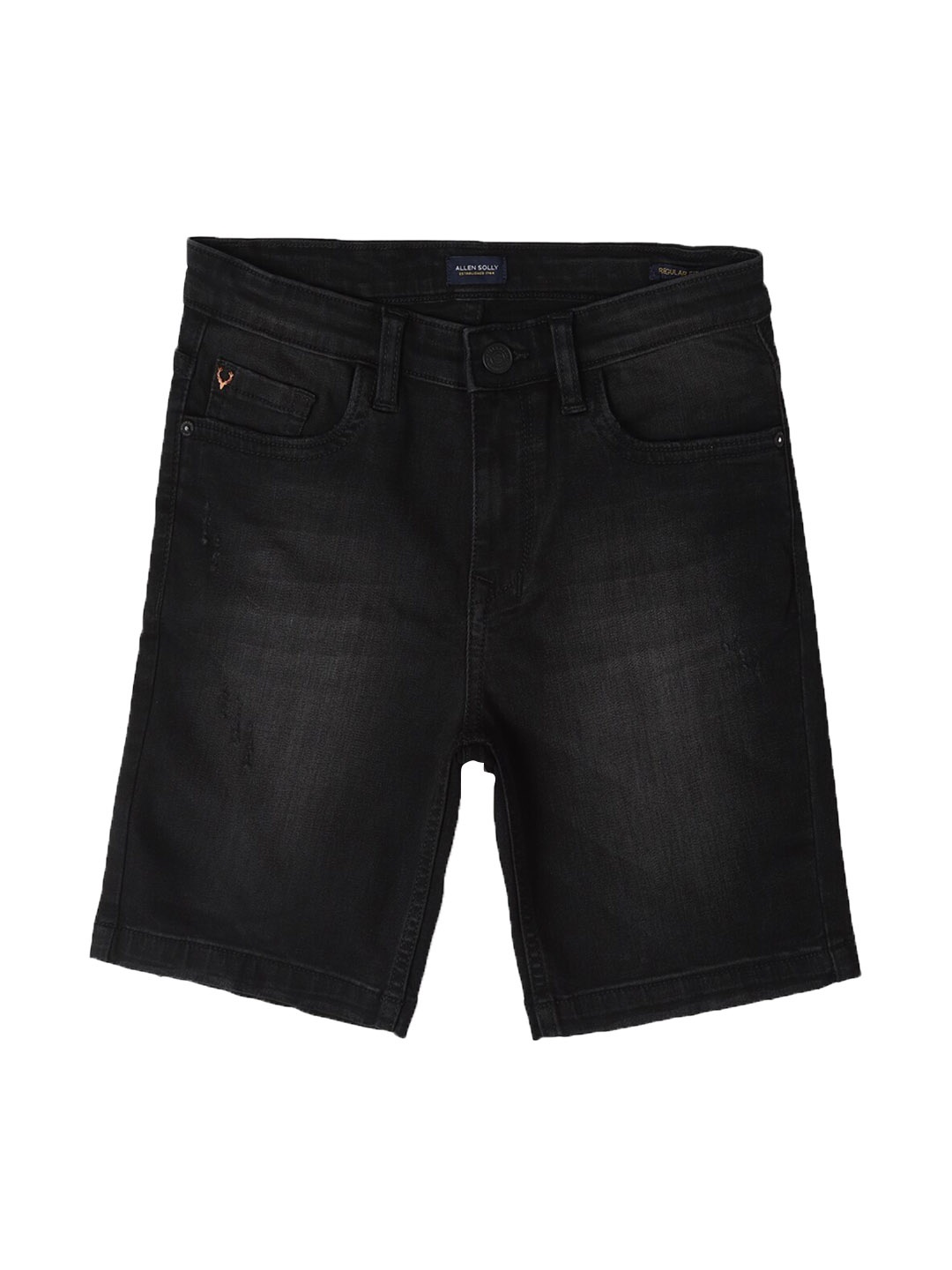 

Allen Solly Junior Boys Mid-Rise Denim Shorts, Black
