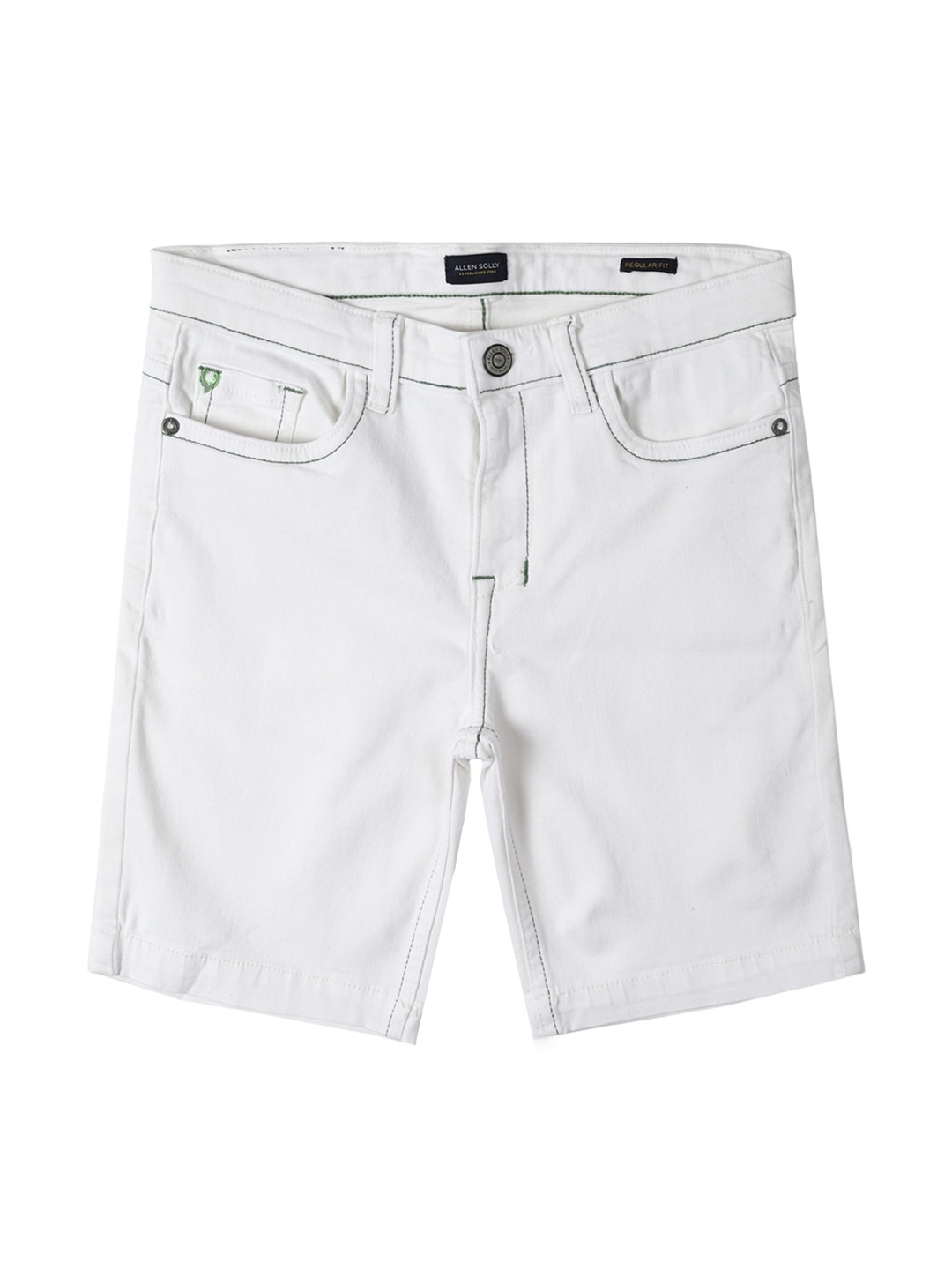 

Allen Solly Junior Boys Mid-Rise Cotton Denim Shorts, Grey