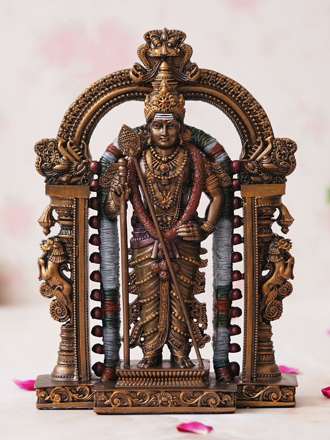 

eCraftIndia Brown Coloured Lord kartikeya Statue Showpiece