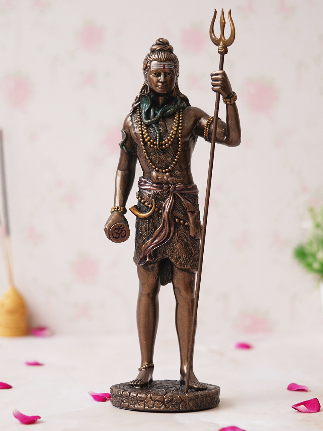 

eCraftIndia Brown Lord Shiva Idol Showpiece