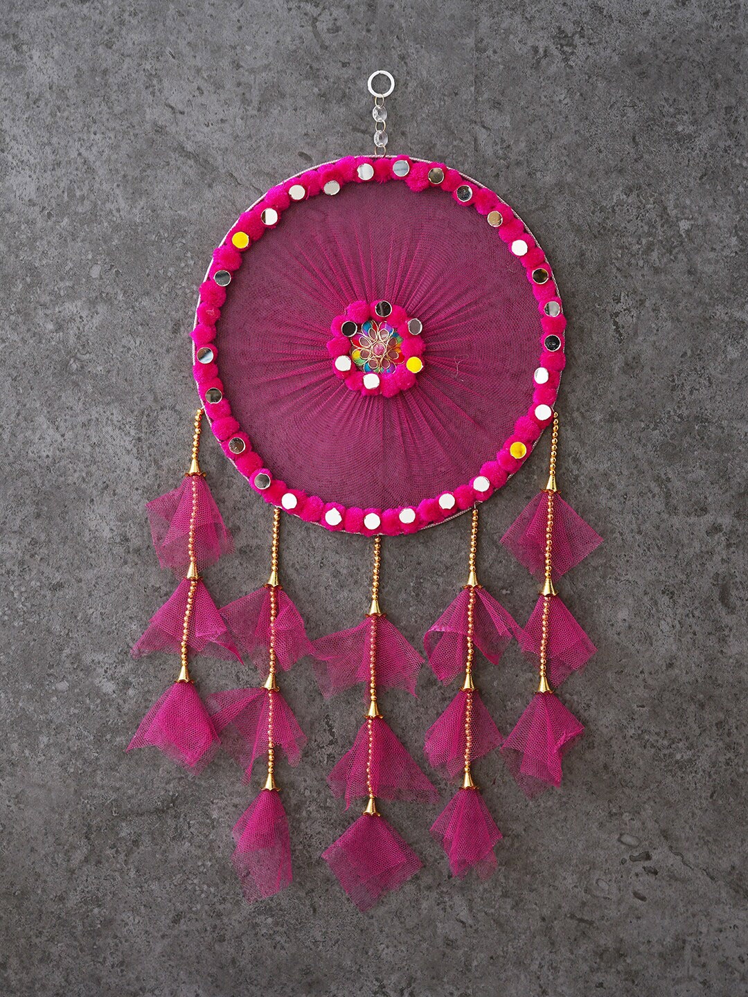 

eCraftIndia Pink Wall Hanging Dream Catcher