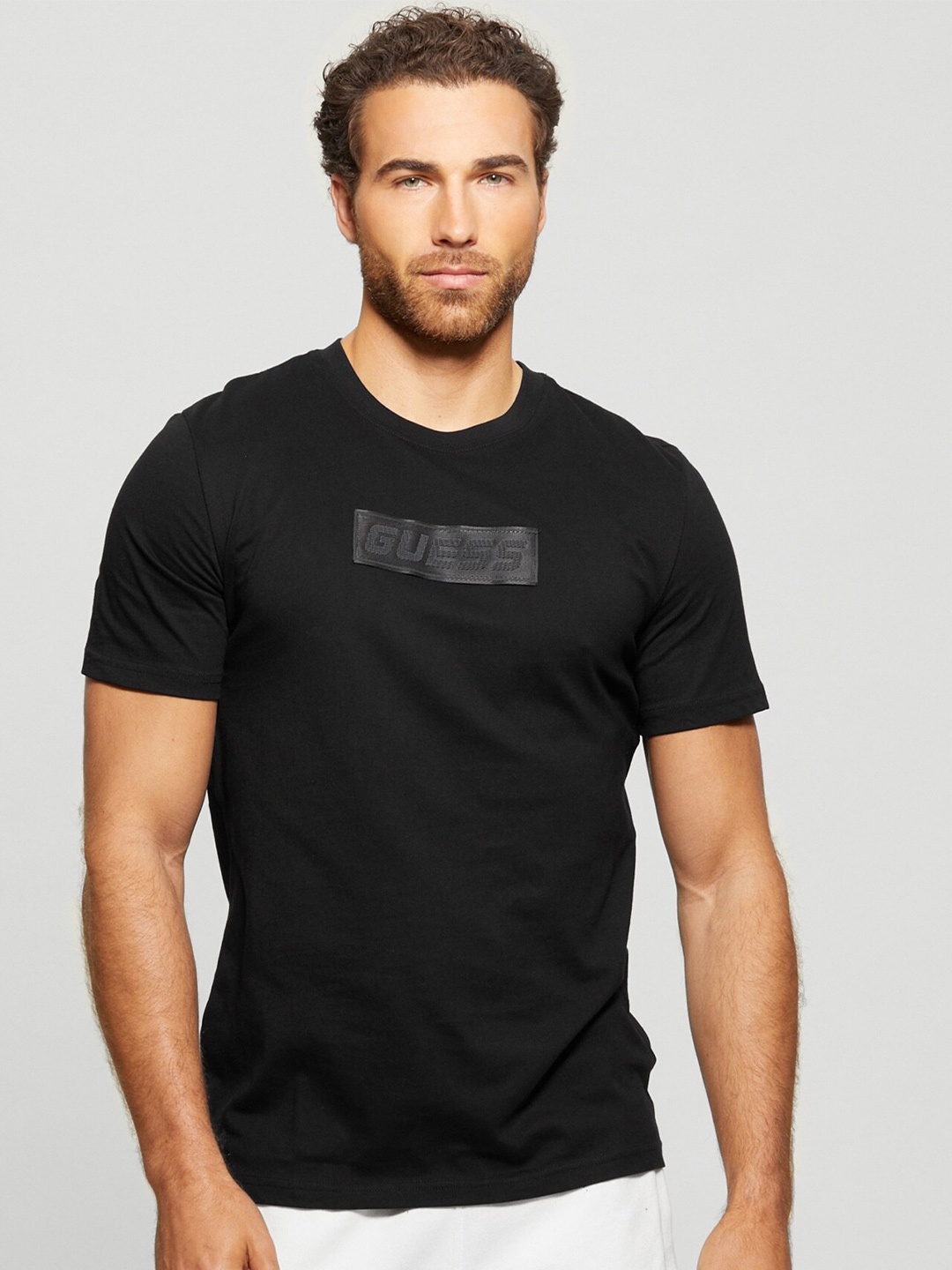 

GUESS Pure Cotton T-shirt, Black