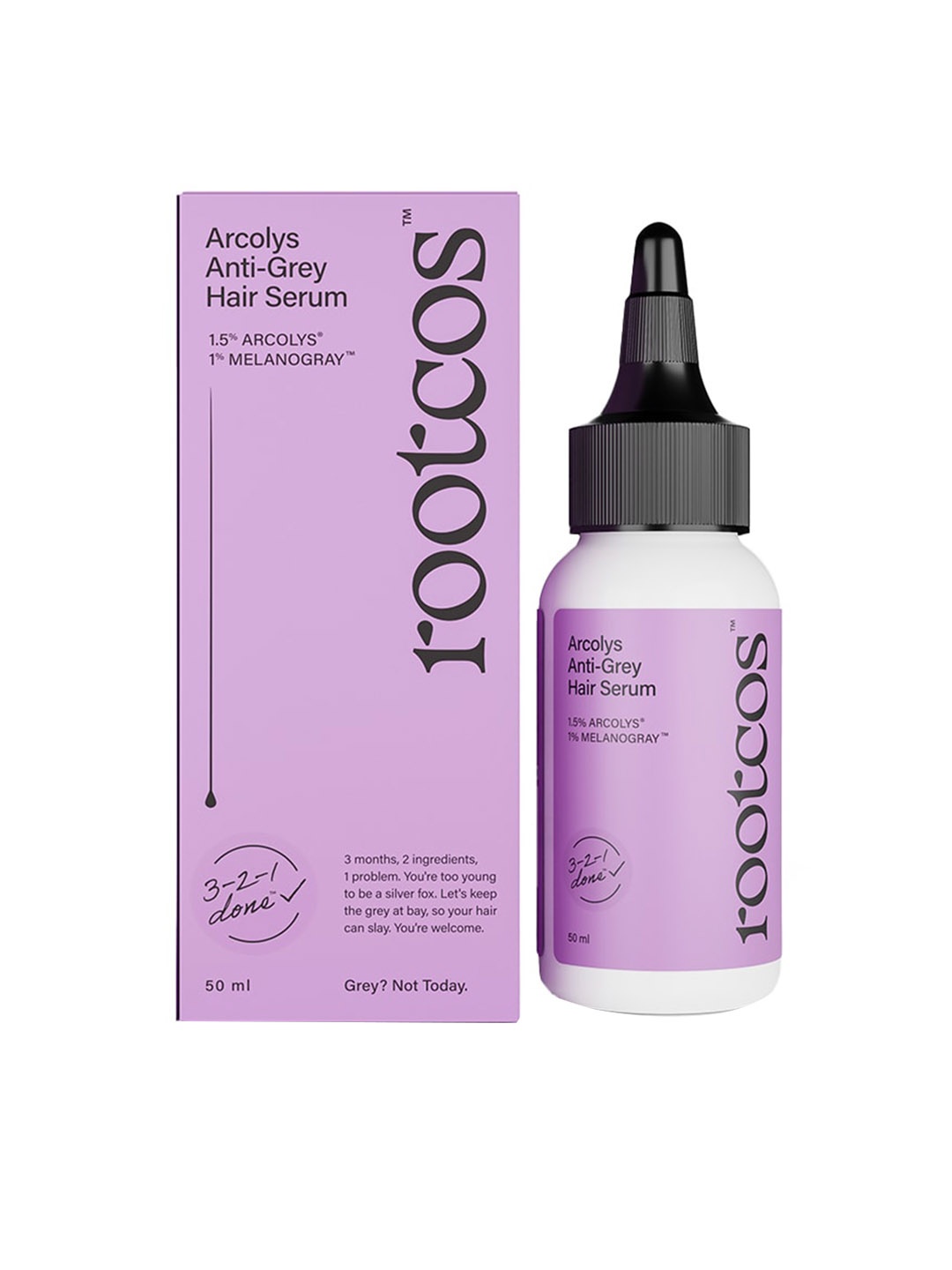 

Rootcos Arcolys Anti Grey Hair Serum with Melanogray - 50 ml, Purple