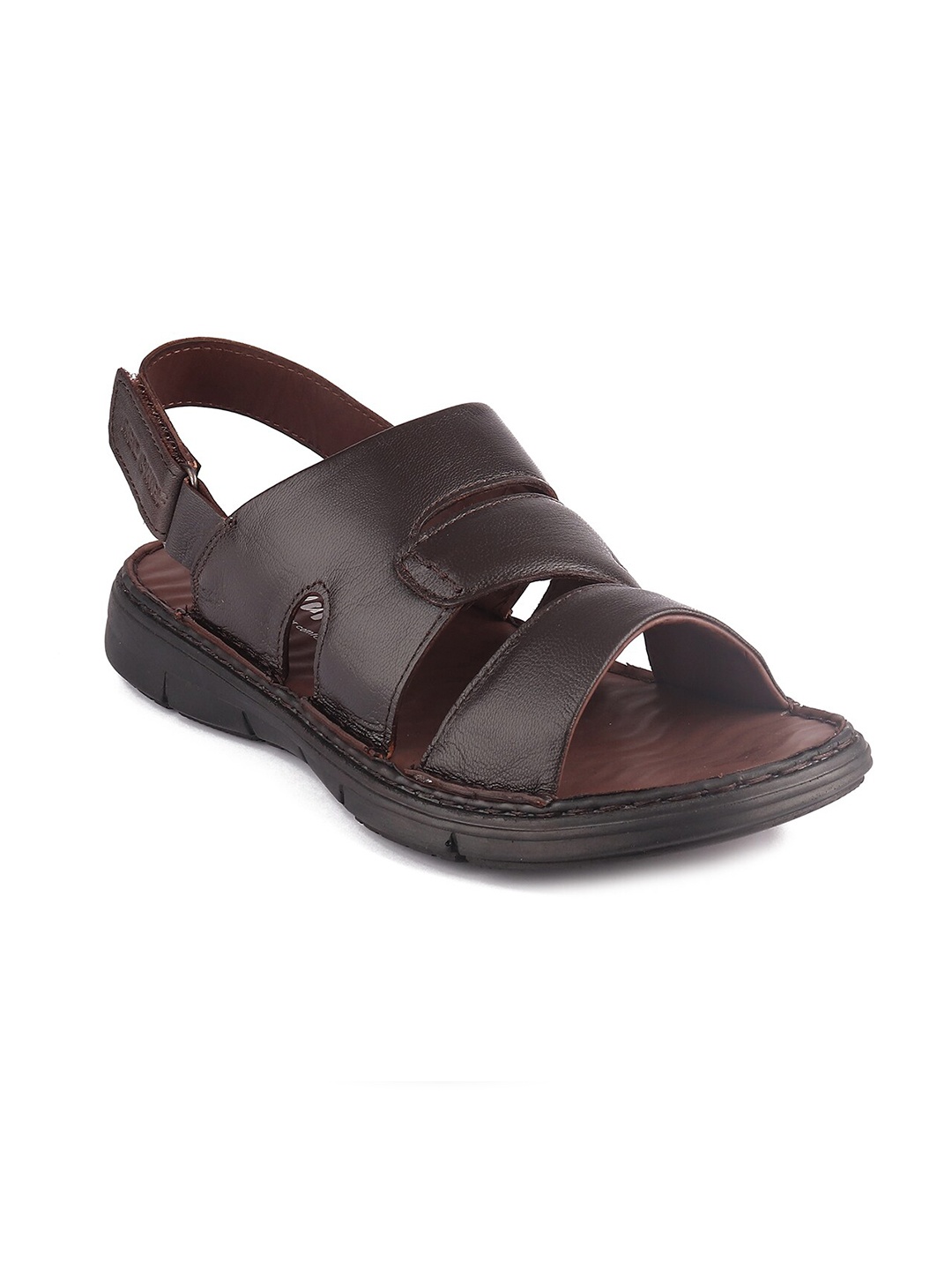 

Red Chief Men Open Toe Leather Comfort Sandals, Brown