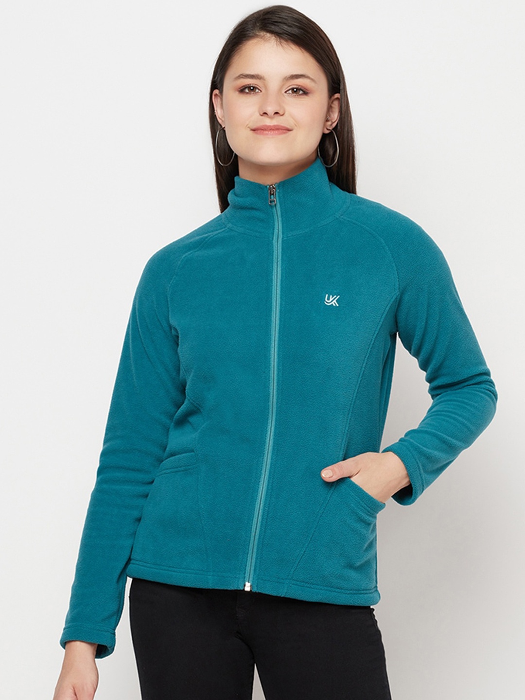 

URKNIT Women Green Lightweight Knitted Jacket