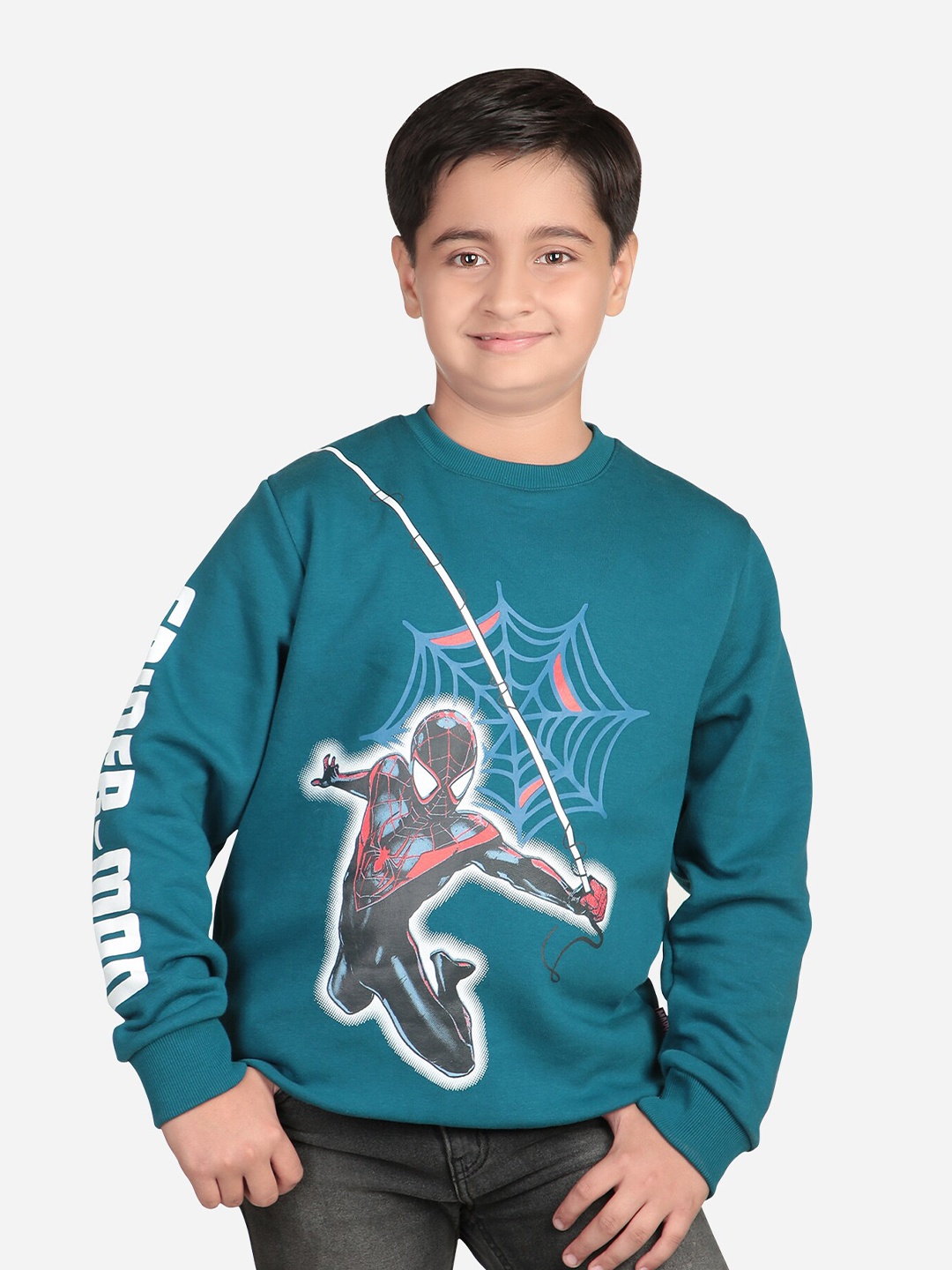 

Bodycare Kids Boys Spider Man Printed Sweatshirt, Blue