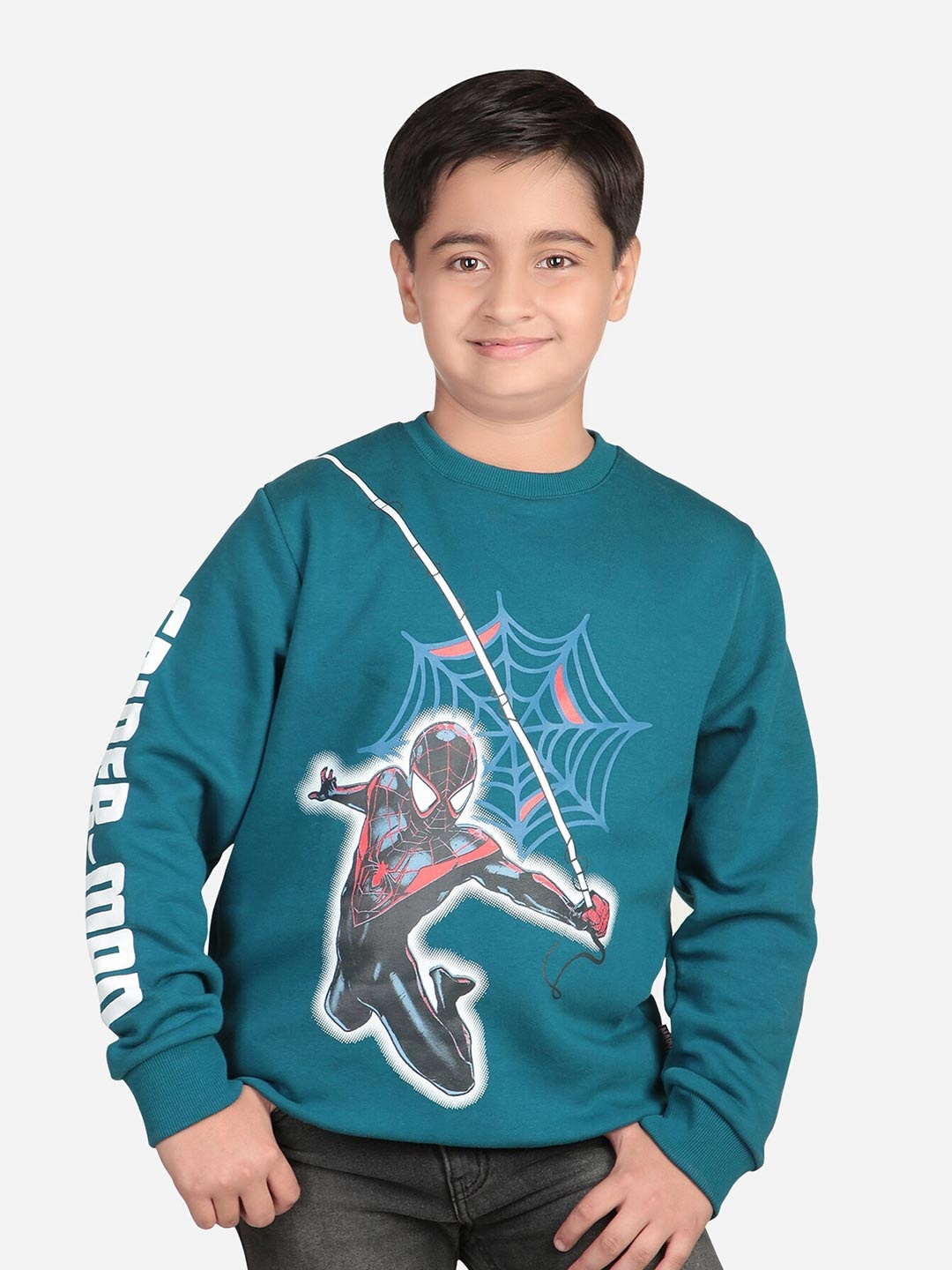 

Bodycare Kids Boys Spider Man Printed Sweatshirt, Blue
