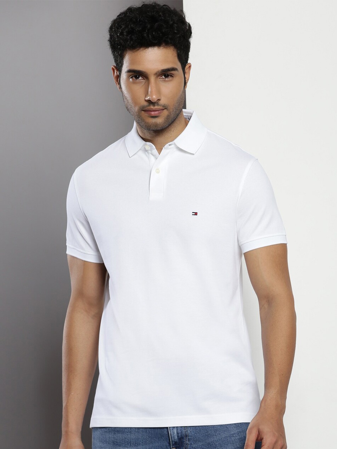 

Tommy Hilfiger Polo Collar Short Sleeves T-shirt, White