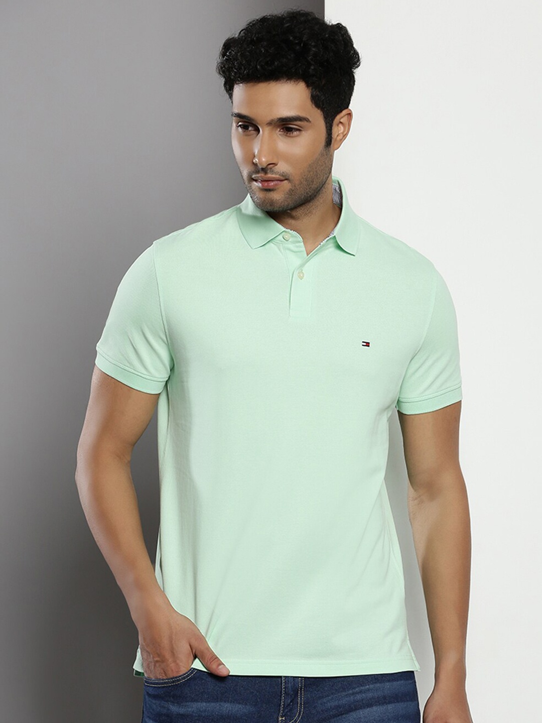 

Tommy Hilfiger Polo Collar Short Sleeves T-shirt, Green