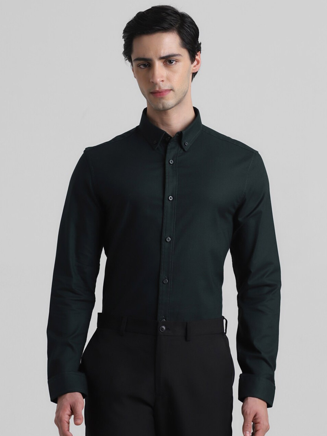 

Jack & Jones Button-Down Collar Formal Shirt, Green
