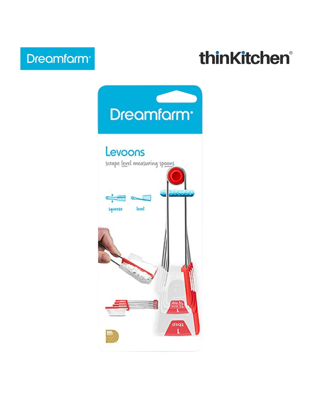

Dreamfarm Red 4 Pieces Measuring Spoon Kitchen Tools