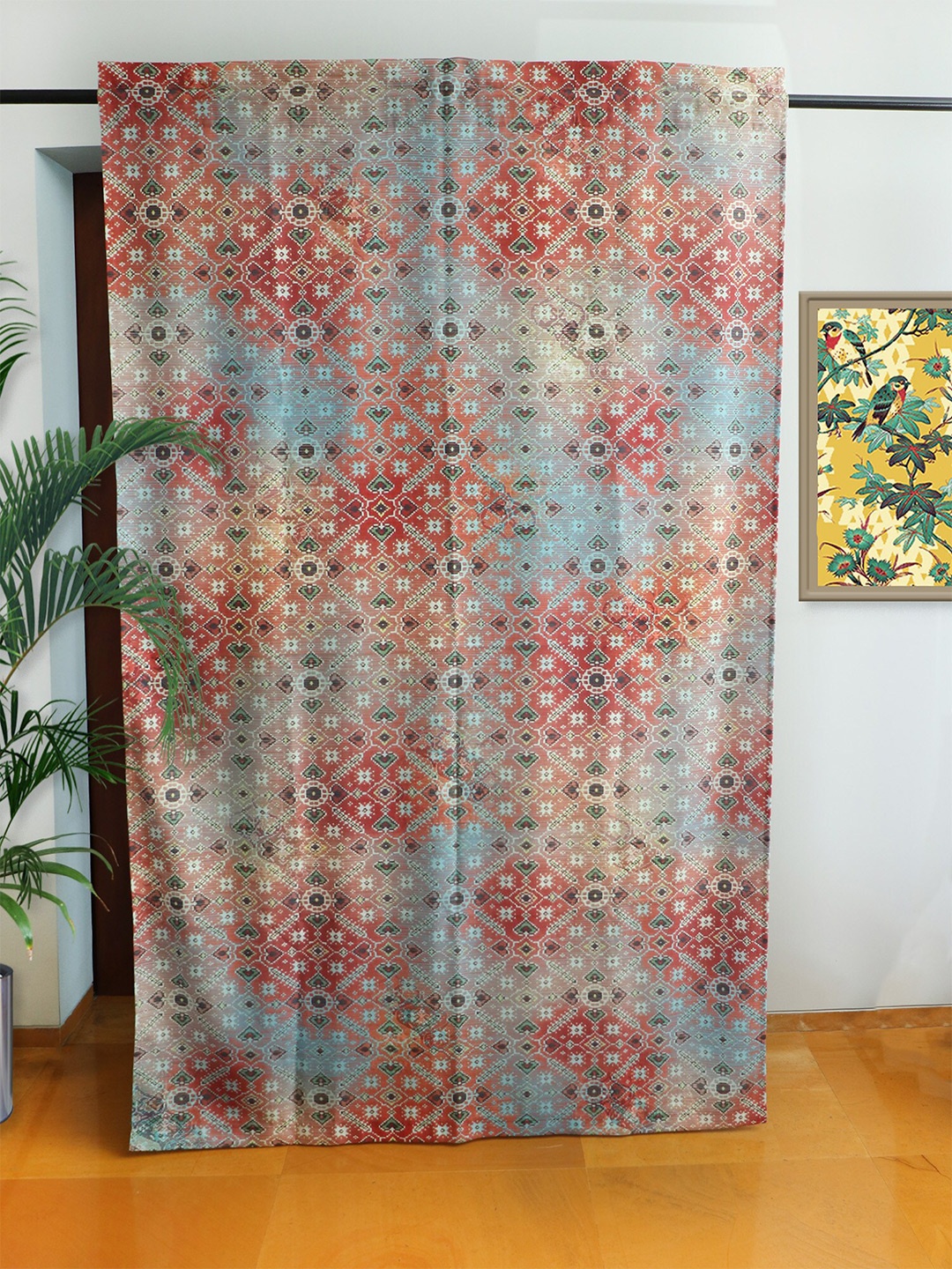 

ZEBA Brown Room Darkening Blackout Door Curtain