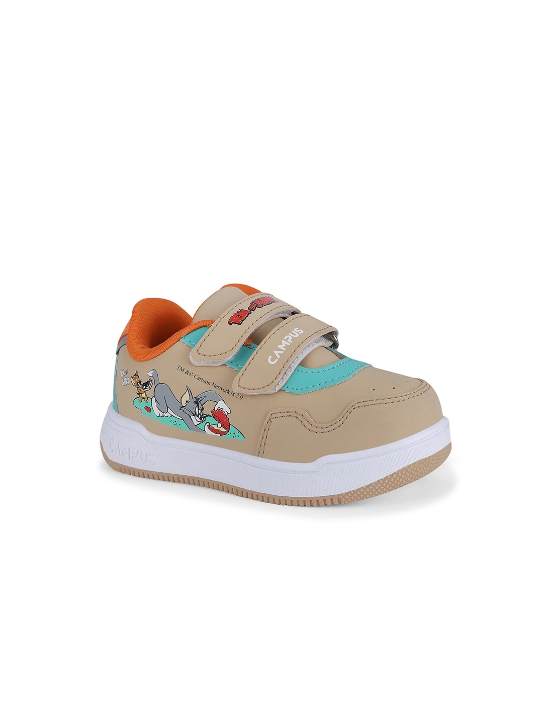 

Campus Kids Tom & Jerry Printed Sneakers, Beige