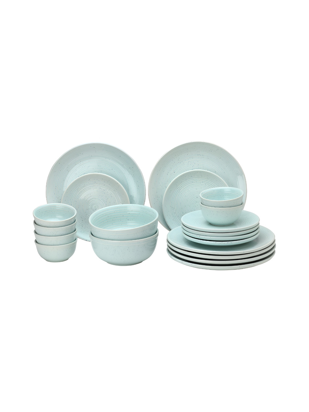 

BODHI HOUSE Green 20 Pieces Stoneware Glossy Dinner Set