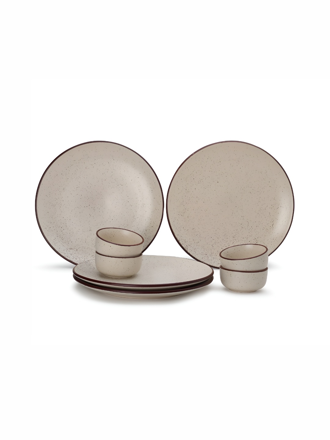 

BODHI HOUSE Beige 8 Pieces Stoneware Matte Dinner Set