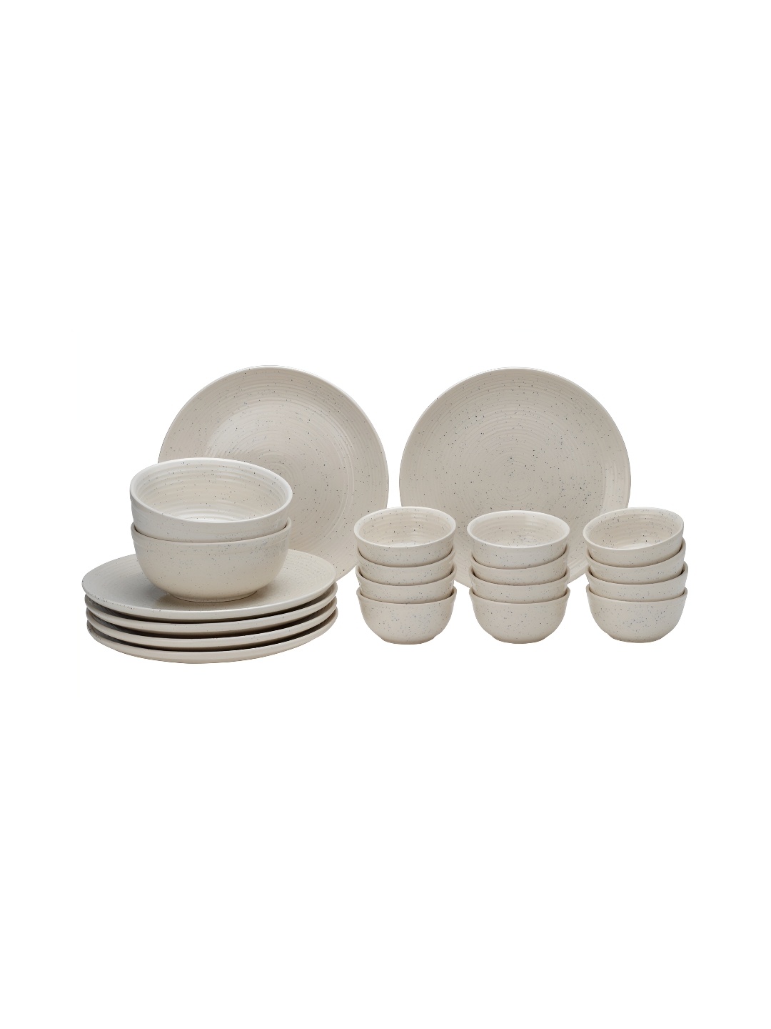 

BODHI HOUSE White 20 Pieces Stoneware Glossy Dinner Set