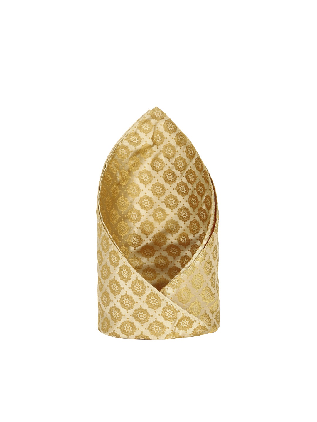 

Louis Philippe Woven Design Microfiber Pocket Square, Yellow