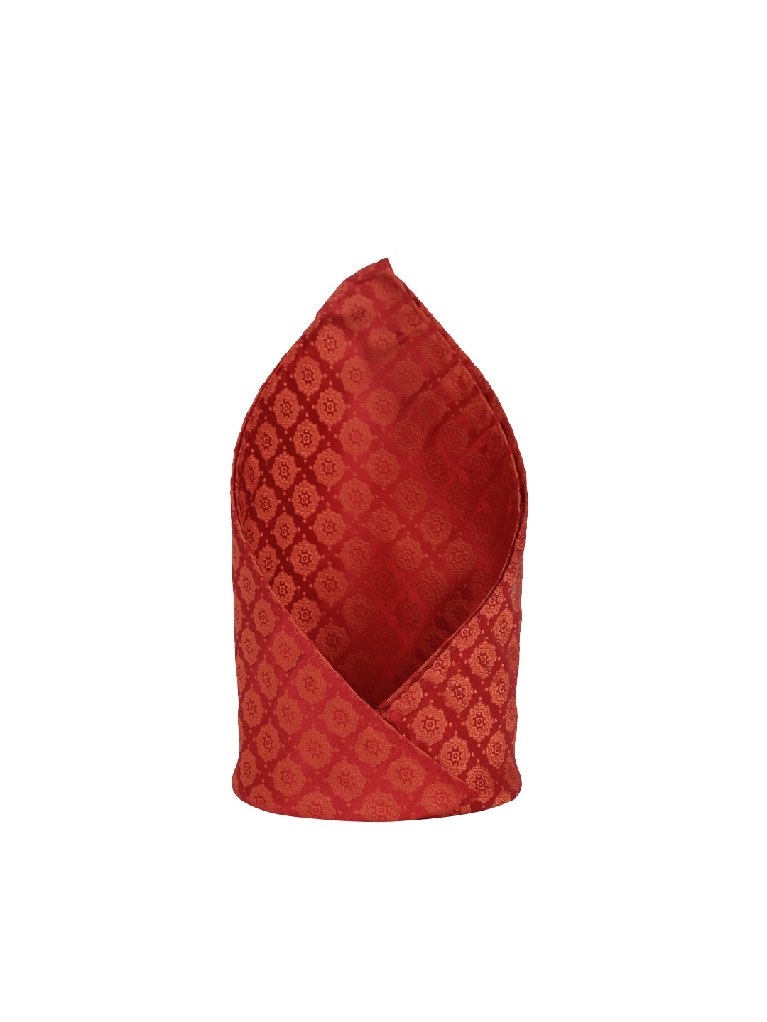 

Louis Philippe Woven Design Microfiber Pocket Square, Red