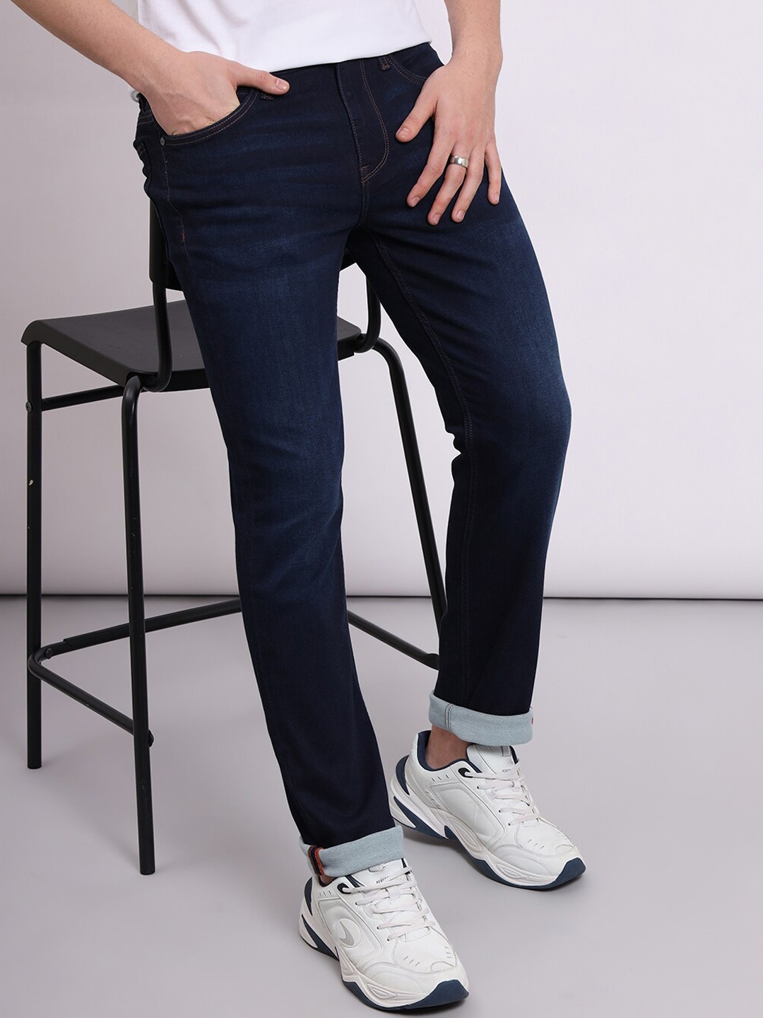 

Lee Men Slim Fit Clean Look Stretchable Jeans, Blue