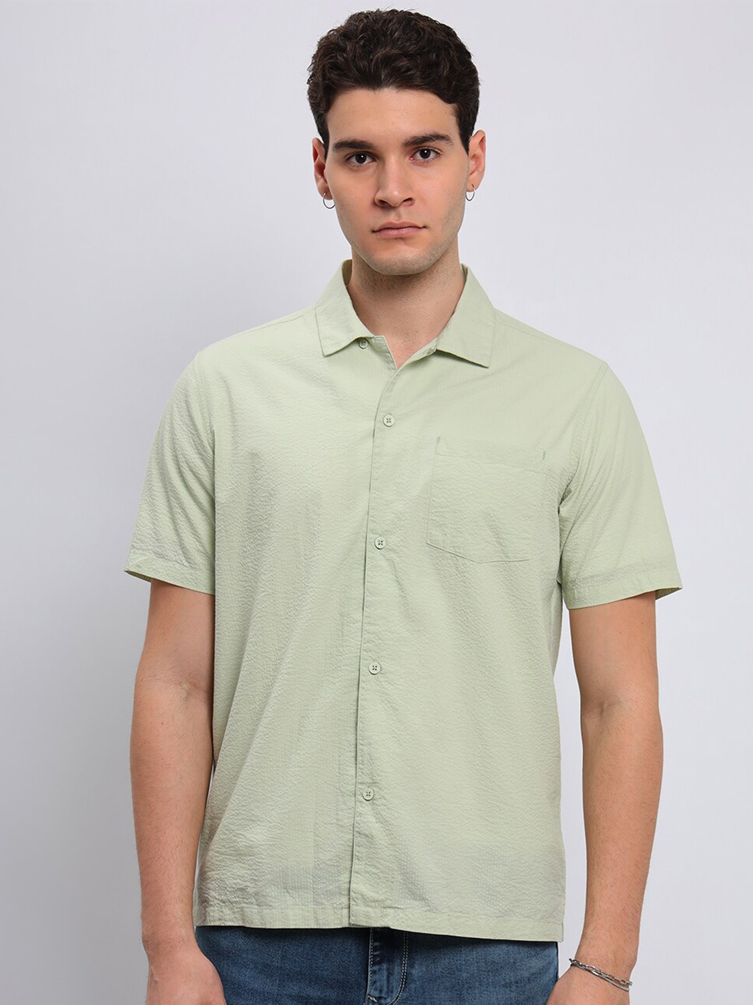

Lee Comfort Seersucker Fit Shirt, Green