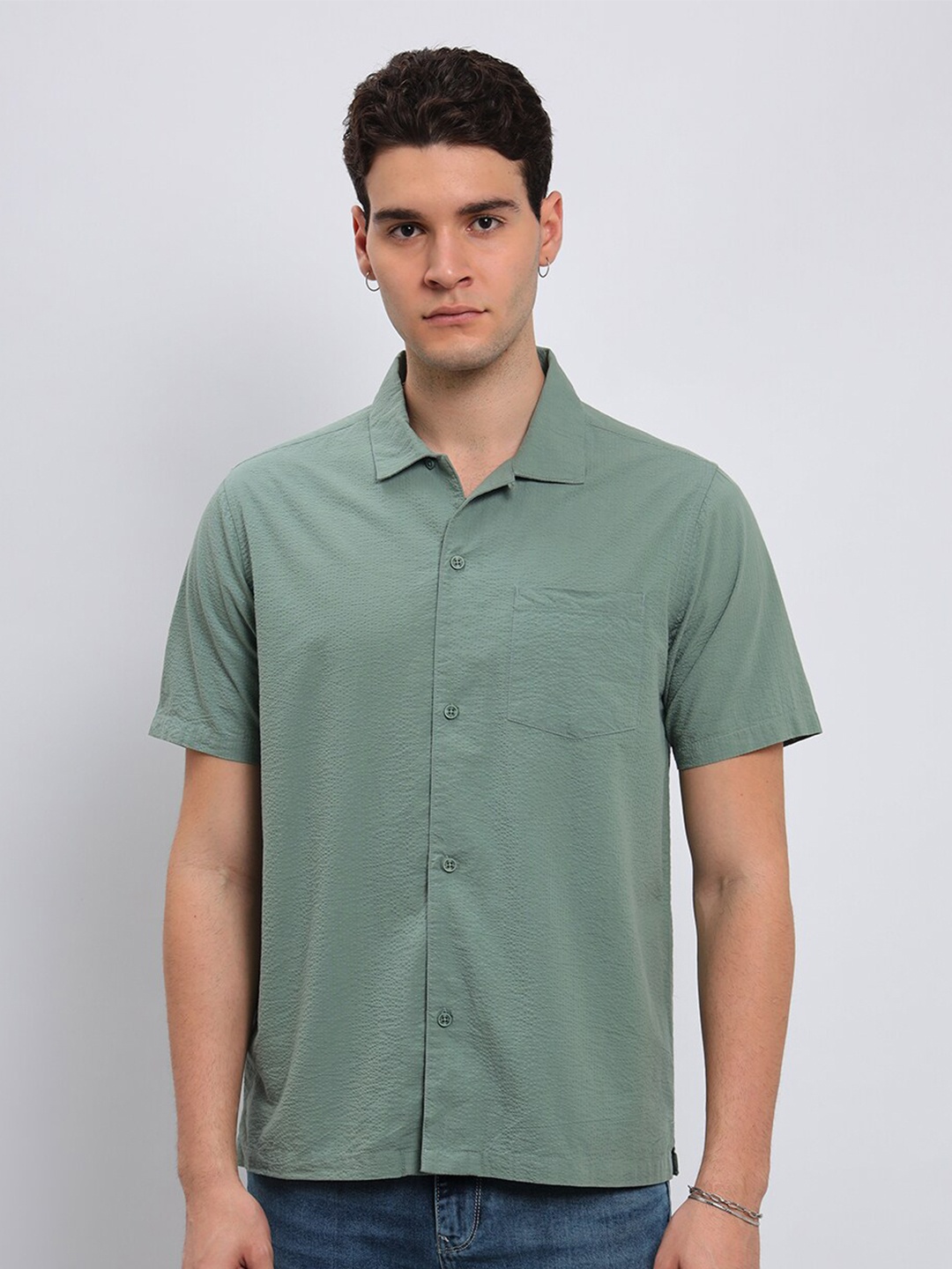 

Lee Cotton Comfort Seersucker Fit Shirt, Green