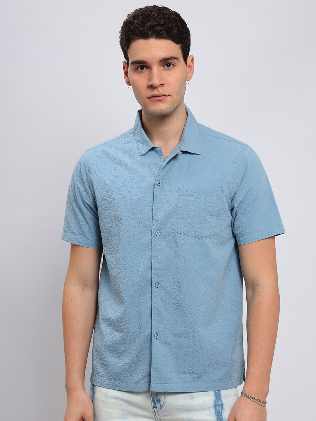

Lee Cotton Comfort Seersucker Fit Shirt, Blue