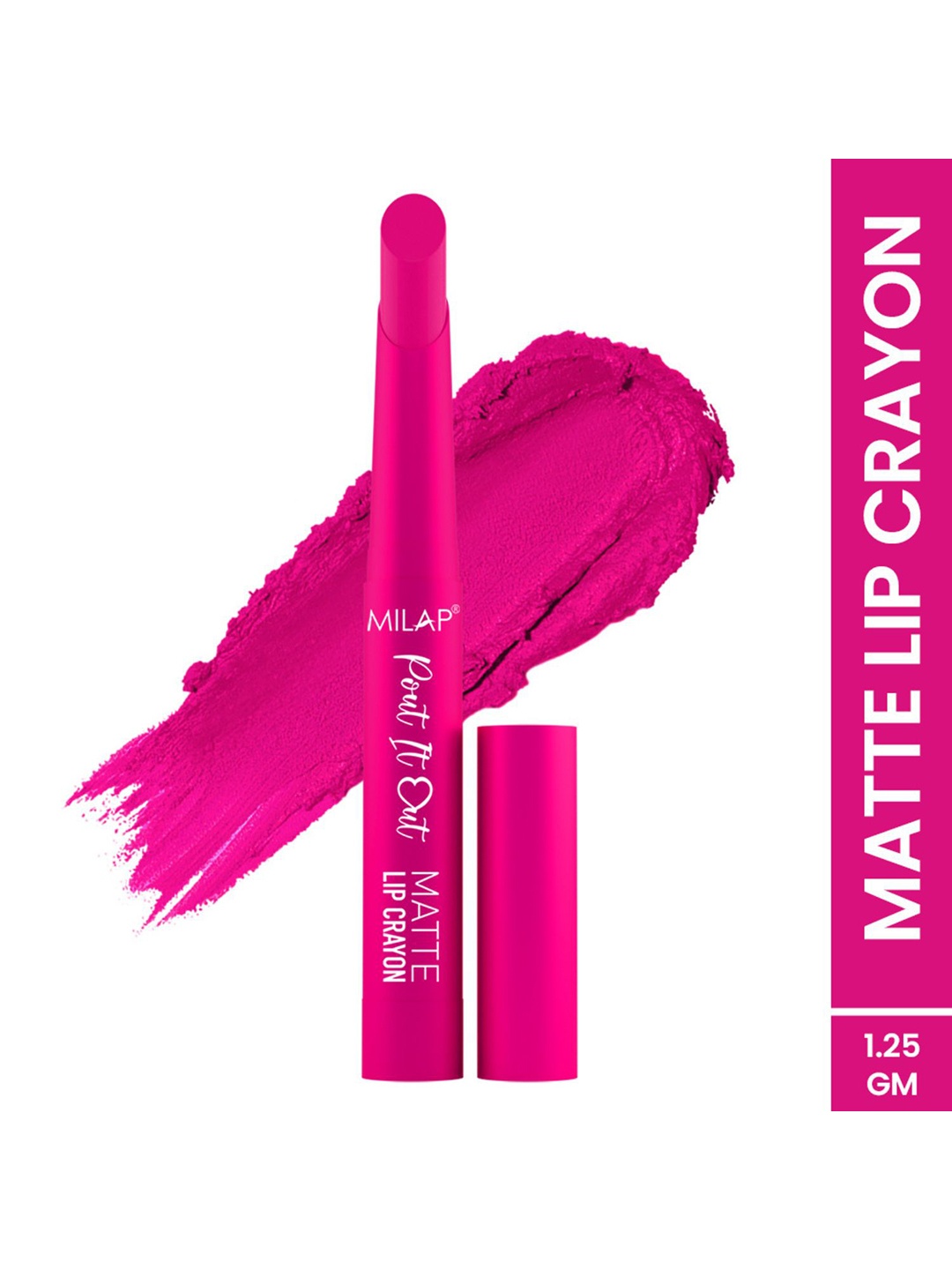 

MILAP Pout It Out Long Lasting Matte Lip Crayon - Elizabeth 108, Pink