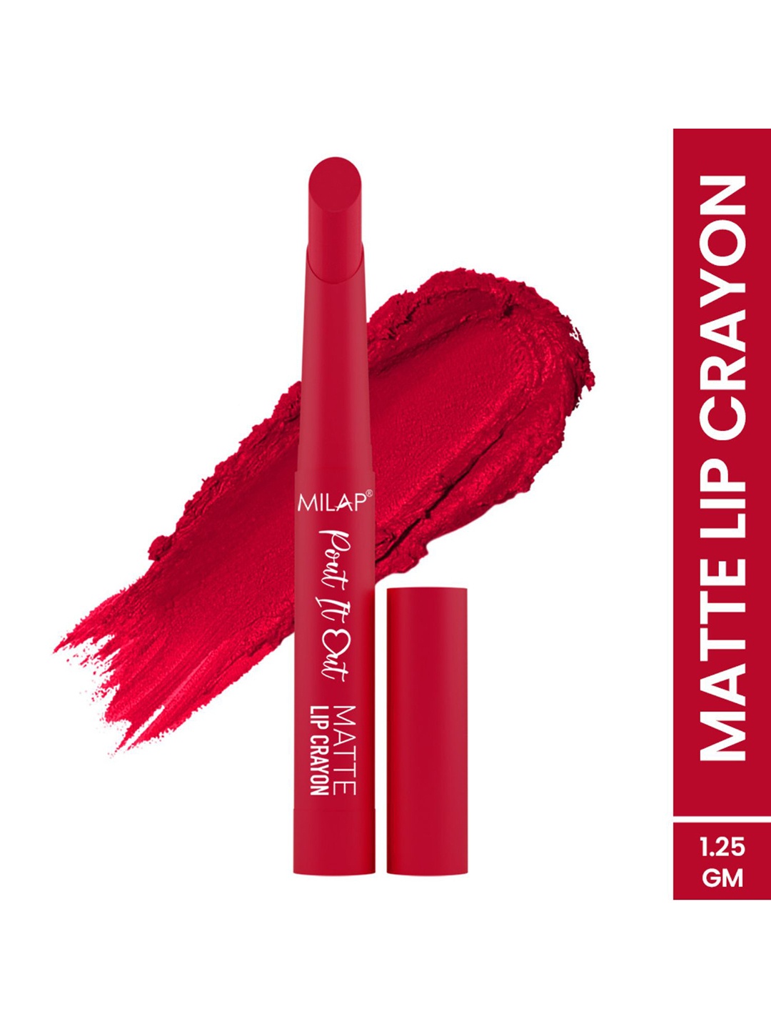 

MILAP Pout It Out Long Lasting Matte Lip Crayon - Anastasia 119, Red