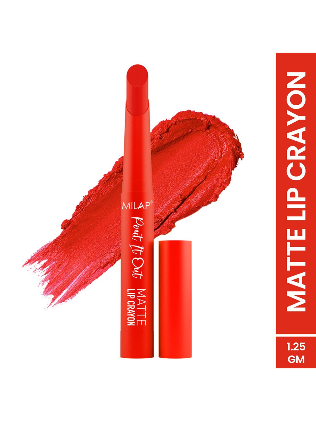 

MILAP Pout It Out Long Lasting Matte Lip Crayon - Tinker Bell 107, Red