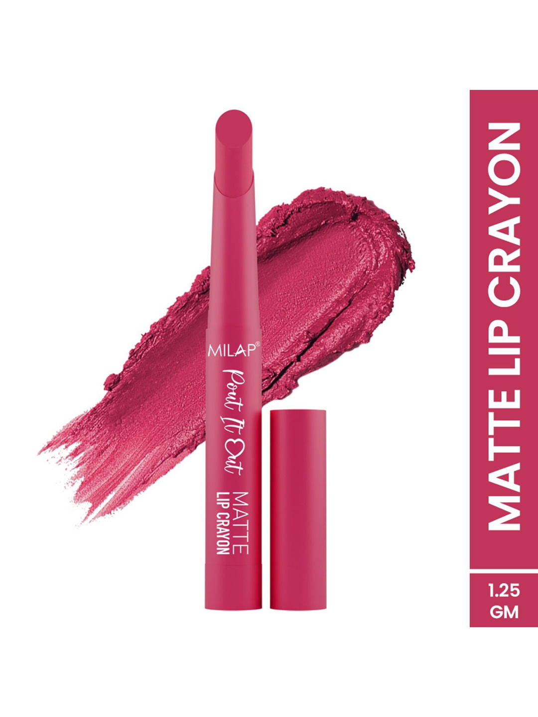 

MILAP Pout It Out Long Lasting Matte Lip Crayon - Rapunzel 117, Purple