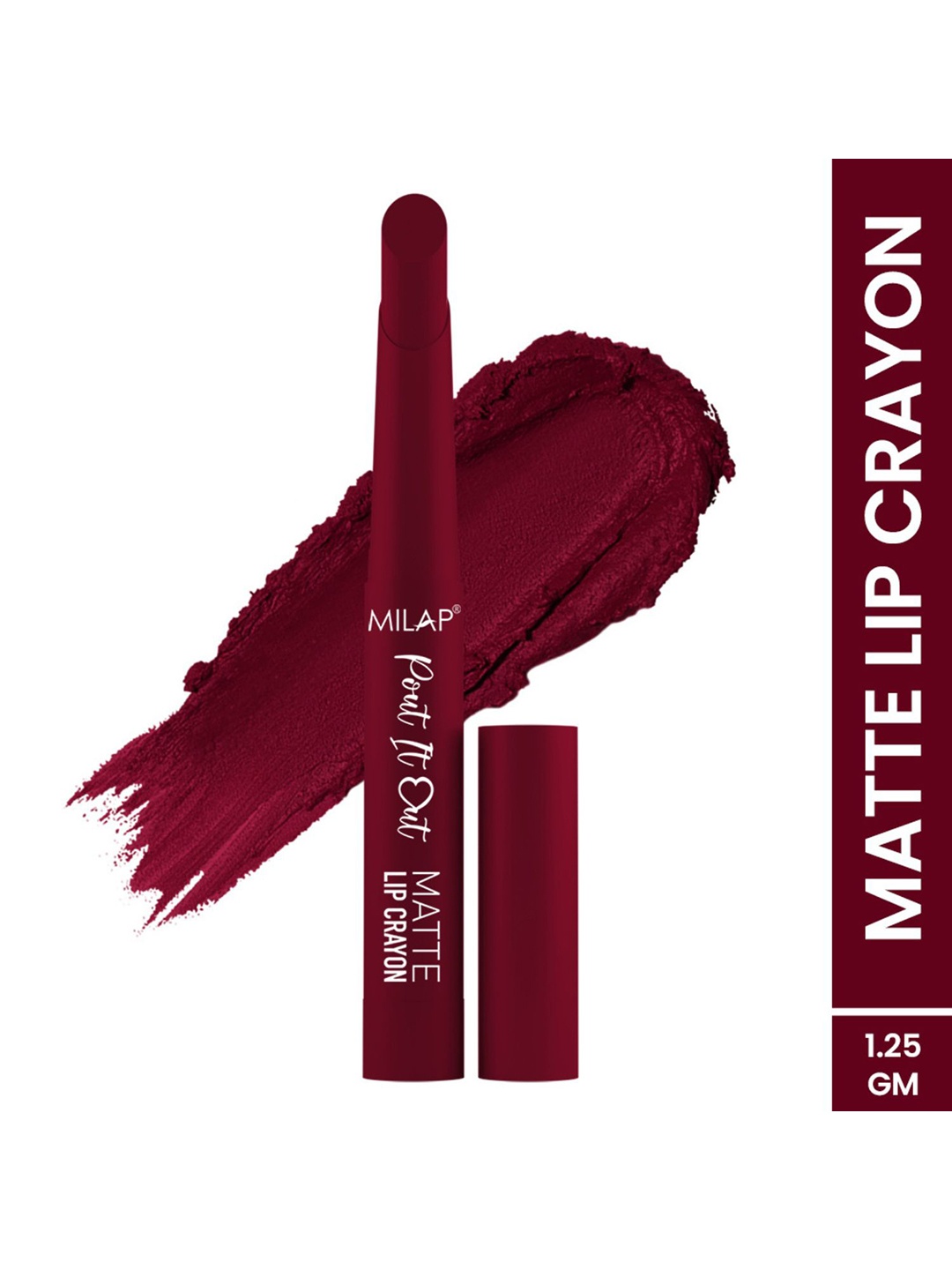 

MILAP Pout It Out Long Lasting Matte Lip Crayon - Blossom 120, Brown