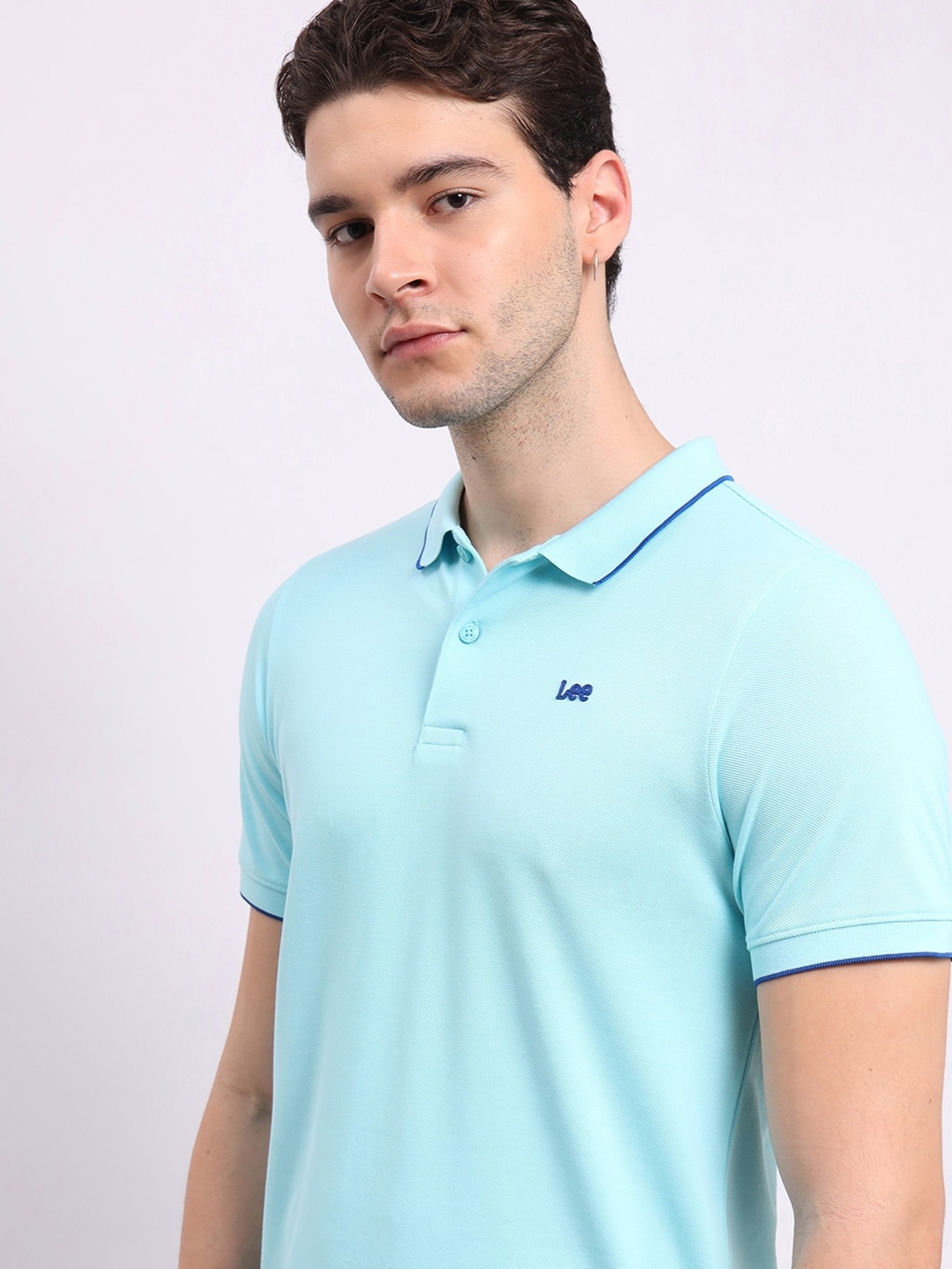 

Lee Slim Fit Pure Cotton T-shirt, Blue