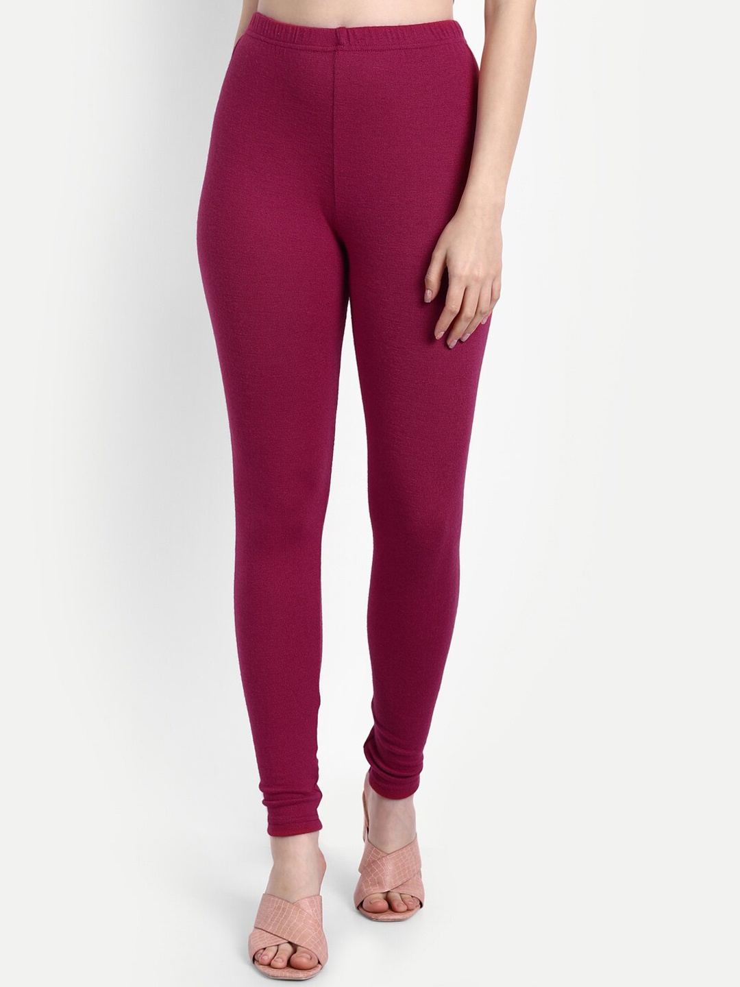 

SUTI Woollen Ankle Length Leggings, Magenta