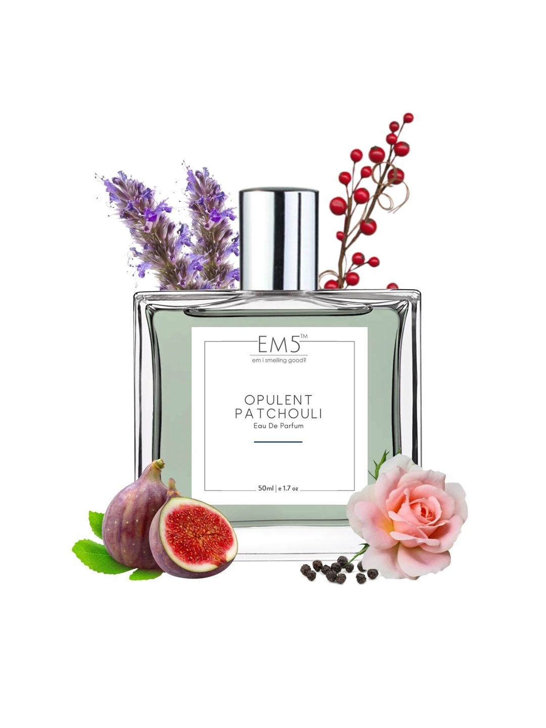 

EM5 Opulent Patchouli Long Lasting Eau De Parfum - 50 ml, Green